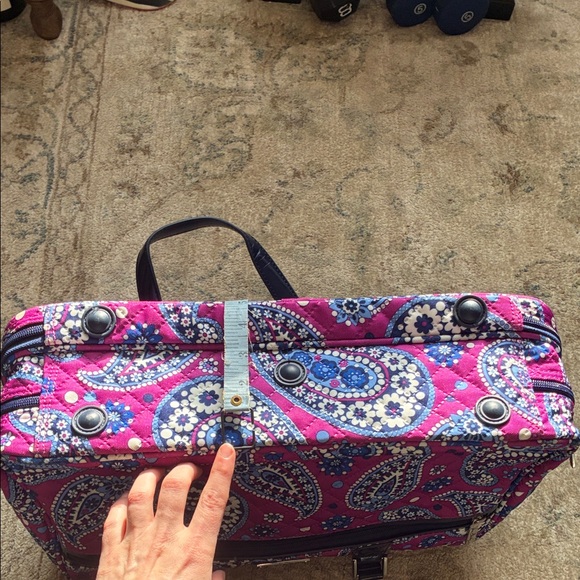 Vera Bradley Attaché Travel Companion Luggage Bag Boysenberry - Picture 11 of 12